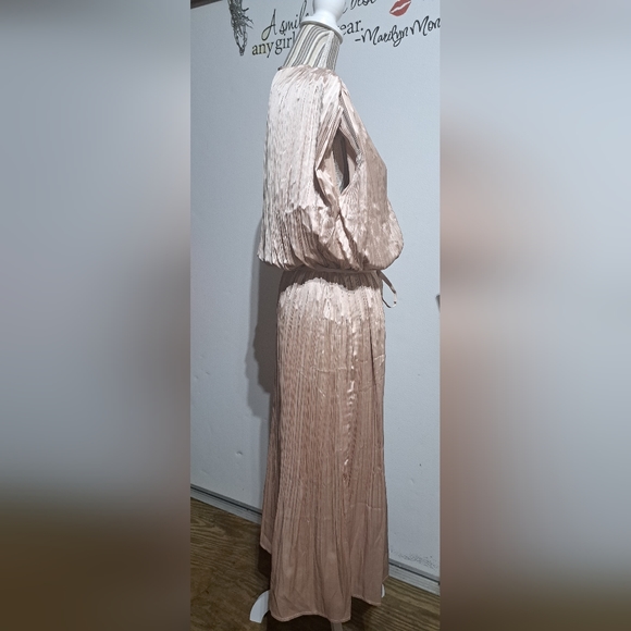 MOTF champagne midi dress NWT'S - Picture 3 of 5